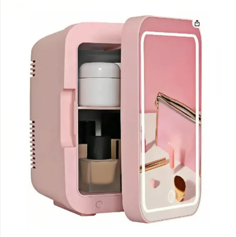 Mini Beauty Fridge with Mirror Light