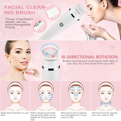 Facial Cleansing Brush and Beauty Device