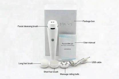 Facial Cleansing Brush and Beauty Device